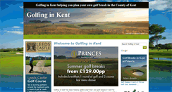 Desktop Screenshot of golfinginkent.co.uk